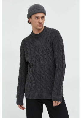 Abercrombie & Fitch Пуловер мъжки в сиво - Pepit.bg