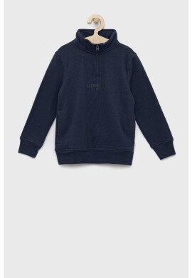 Abercrombie & Fitch Суичър в тъмносиньо с изчистен дизайн - Pepit.bg