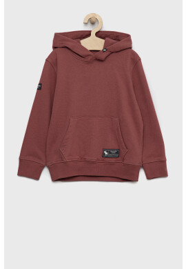 Abercrombie & Fitch Суичър в розово с качулка с изчистен дизайн - Pepit.bg