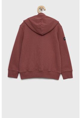 Abercrombie & Fitch Суичър в розово с качулка с изчистен дизайн - Pepit.bg
