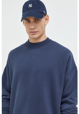 Abercrombie & Fitch Суичър в тъмносиньо с изчистен дизайн - Pepit.bg
