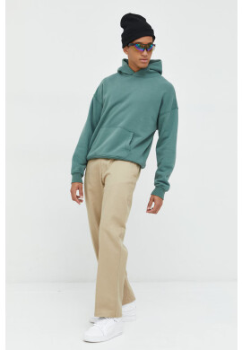Abercrombie & Fitch Суичър в бежово с принт - Pepit.bg