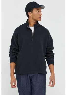 Abercrombie & Fitch Суичър в черно с изчистен дизайн - Pepit.bg