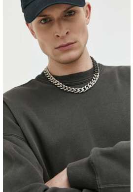 Abercrombie & Fitch Суичър в сиво с изчистен дизайн - Pepit.bg