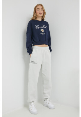 Abercrombie & Fitch Суичър в тъмносиньо с апликация - Pepit.bg