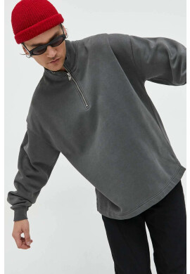 Abercrombie & Fitch Суичър в бяло с десен - Pepit.bg
