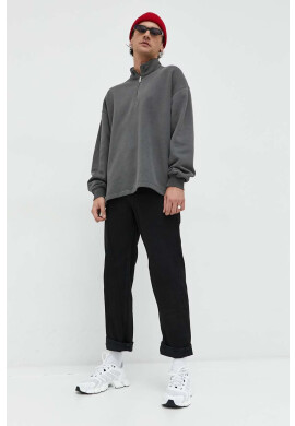 Abercrombie & Fitch Суичър в бяло с десен - Pepit.bg