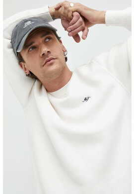 Abercrombie & Fitch Суичър в бежово с изчистен дизайн - Pepit.bg