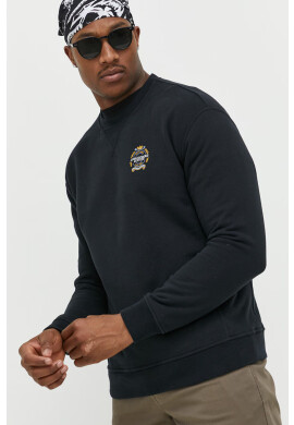 Abercrombie & Fitch Суичър в черно с апликация - Pepit.bg
