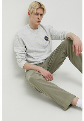 Abercrombie & Fitch Суичър в сиво меланж на - Pepit.bg
