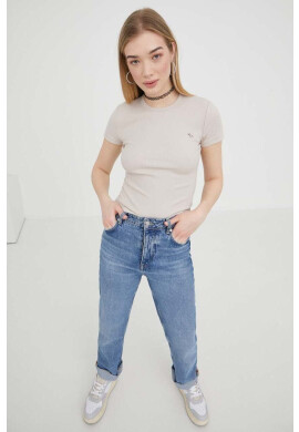 Abercrombie & Fitch Тениска в бежово - Pepit.bg