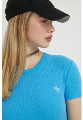 Abercrombie & Fitch Тениска в синьо - Pepit.bg