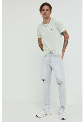 Abercrombie & Fitch Тениска в зелено с изчистен дизайн - Pepit.bg