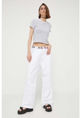 Abercrombie & Fitch Тениска в бяло - Pepit.bg