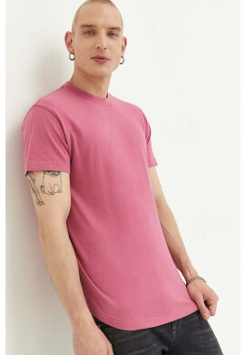 Abercrombie & Fitch Тениска в розово с изчистен дизайн - Pepit.bg