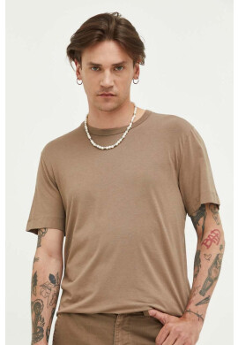 Abercrombie & Fitch Тениска в синьо с изчистен дизайн - Pepit.bg