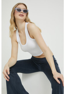 Abercrombie & Fitch Топ дамски в бяло - Pepit.bg