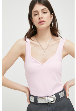 Abercrombie & Fitch Топ дамски в розово - Pepit.bg