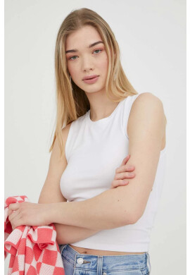 Abercrombie & Fitch Топ дамски в бяло - Pepit.bg