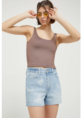 Abercrombie & Fitch Топ дамски в кафяво - Pepit.bg