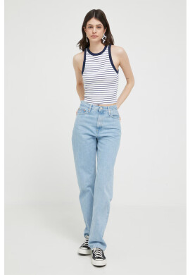 Abercrombie & Fitch Топ дамски в тъмносиньо - Pepit.bg