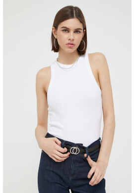 Abercrombie & Fitch Топ дамски в бяло - Pepit.bg