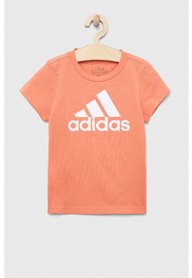 adidas Детска памучна тениска G BL в оранжево - Pepit.bg