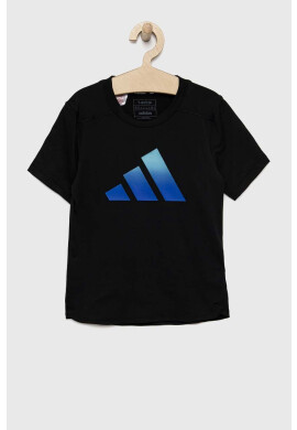 adidas Детска тениска в черно с принт - Pepit.bg