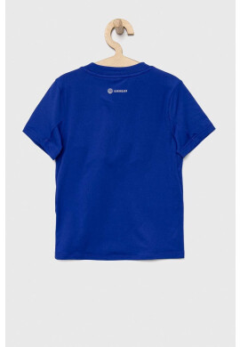 adidas Детска тениска B TI TEE в тъмносиньо с принт - Pepit.bg
