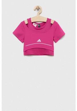 adidas Детска тениска G HIIT в лилаво - Pepit.bg