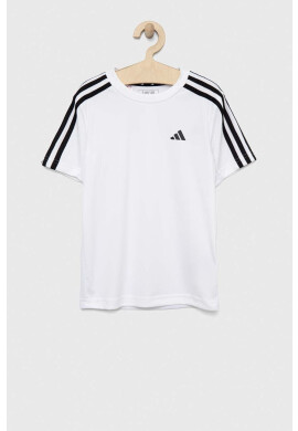 adidas Детска тениска U TR-ES 3S в бяло с апликация - Pepit.bg