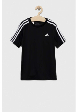 adidas Детска тениска U TR-ES 3S в черно с апликация - Pepit.bg
