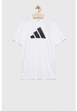 adidas Детска тениска U TR-ES LOGO в бяло с принт - Pepit.bg