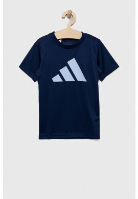 adidas Детска тениска U TR-ES LOGO в тъмносиньо с принт - Pepit.bg