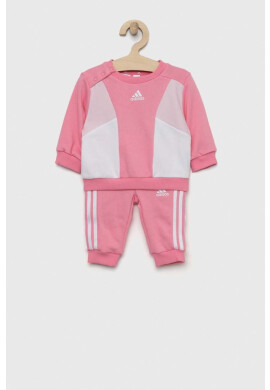 adidas Детски анцуг I 3S CB FT JOG в розово - Pepit.bg