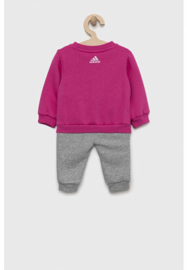 adidas Детски анцуг I LIN FL в розово - Pepit.bg