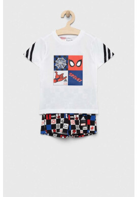 adidas Детски комплект x Marvel в бяло - Pepit.bg