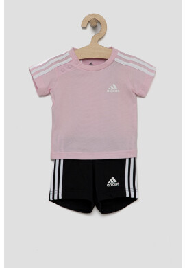 adidas Детски памучен комплект HF1906 в розово - Pepit.bg