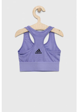 adidas Детски спортен сутиен в лилаво - Pepit.bg