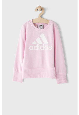 adidas Детски суичър в сиво с изчистен дизайн - Pepit.bg