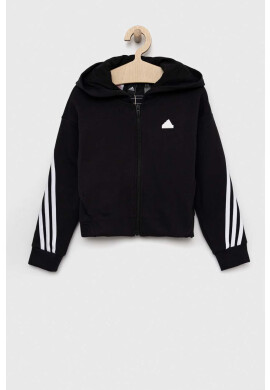 adidas Детски суичър G FI 3S в черно с апликация - Pepit.bg
