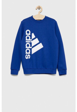 adidas Детски суичър LK в синьо с принт - Pepit.bg