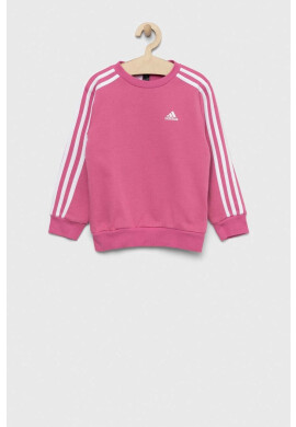 adidas Детски суичър LK 3S FL в лилаво с изчистен дизайн - Pepit.bg