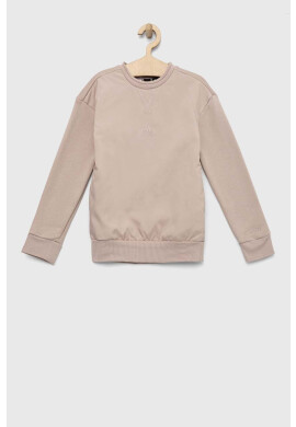 adidas Детски суичър U FLEECE в бежово с изчистен дизайн - Pepit.bg
