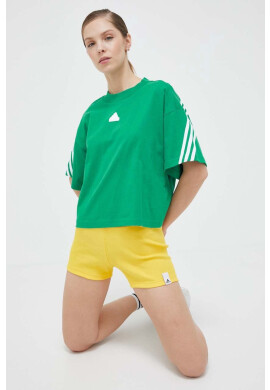 adidas Къс панталон в жълто с изчистен дизайн със стандартна талия - Pepit.bg