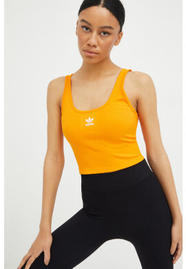 adidas Originals Топ Adicolor дамски в оранжево - Pepit.bg