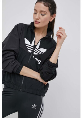 adidas Originals Яке Adicolor HC7056 дамско в черно с преходна изолация - Pepit.bg