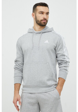 adidas Памучен суичър в сиво с качулка меланж на - Pepit.bg