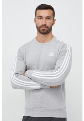 adidas Памучен суичър в сиво меланж на - Pepit.bg