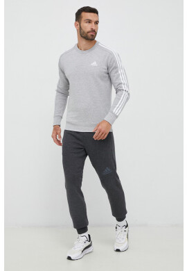 adidas Памучен суичър в сиво меланж на - Pepit.bg